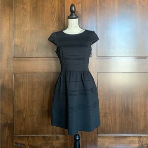 Elle Black Cap Sleeve Mini Dress